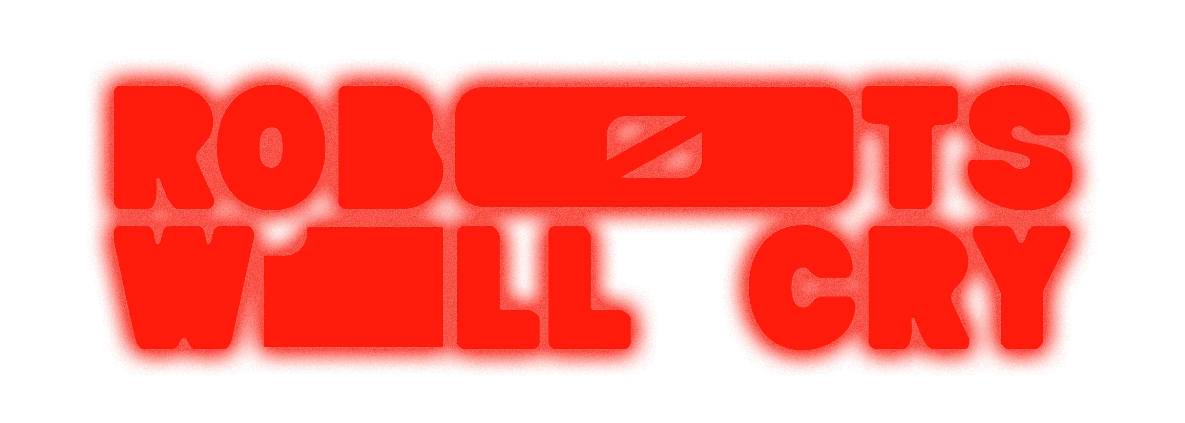 Robots Will Cry logo, treated